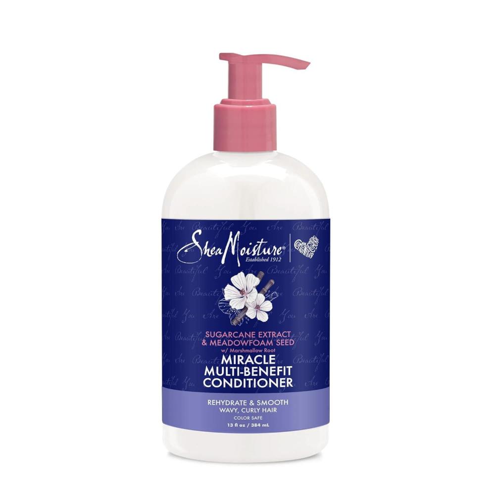 imageSheaMoisture Silicone Free Conditioner for Dry Hair Sugarcane and Meadowfoam Sulfate Free Conditioner 13 Oz13 Fl Oz Pack of 1