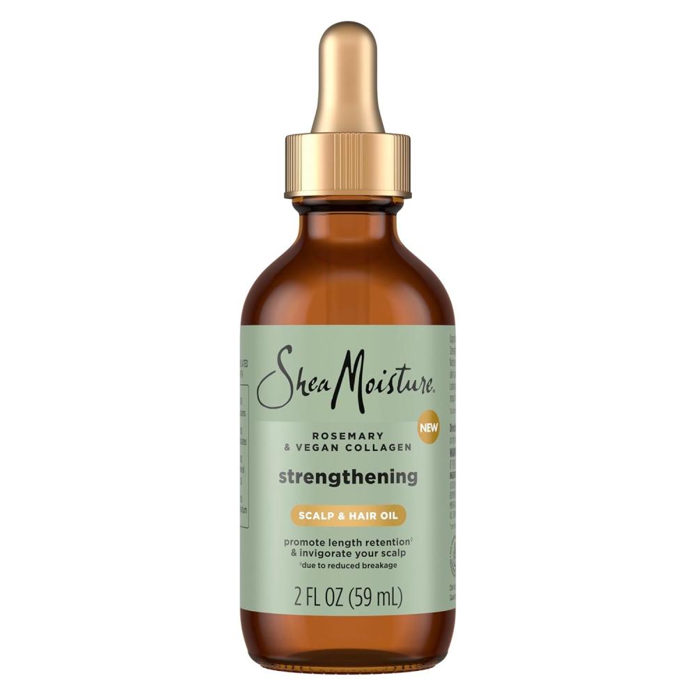 imageSheaMoisture Strengthening Scalp ampamp Hair Oil Rosemary ampamp Vegan Collagen to Promote Length Retention ampamp Invigorate the Scalp with ScalpBoost Technology 2 oz