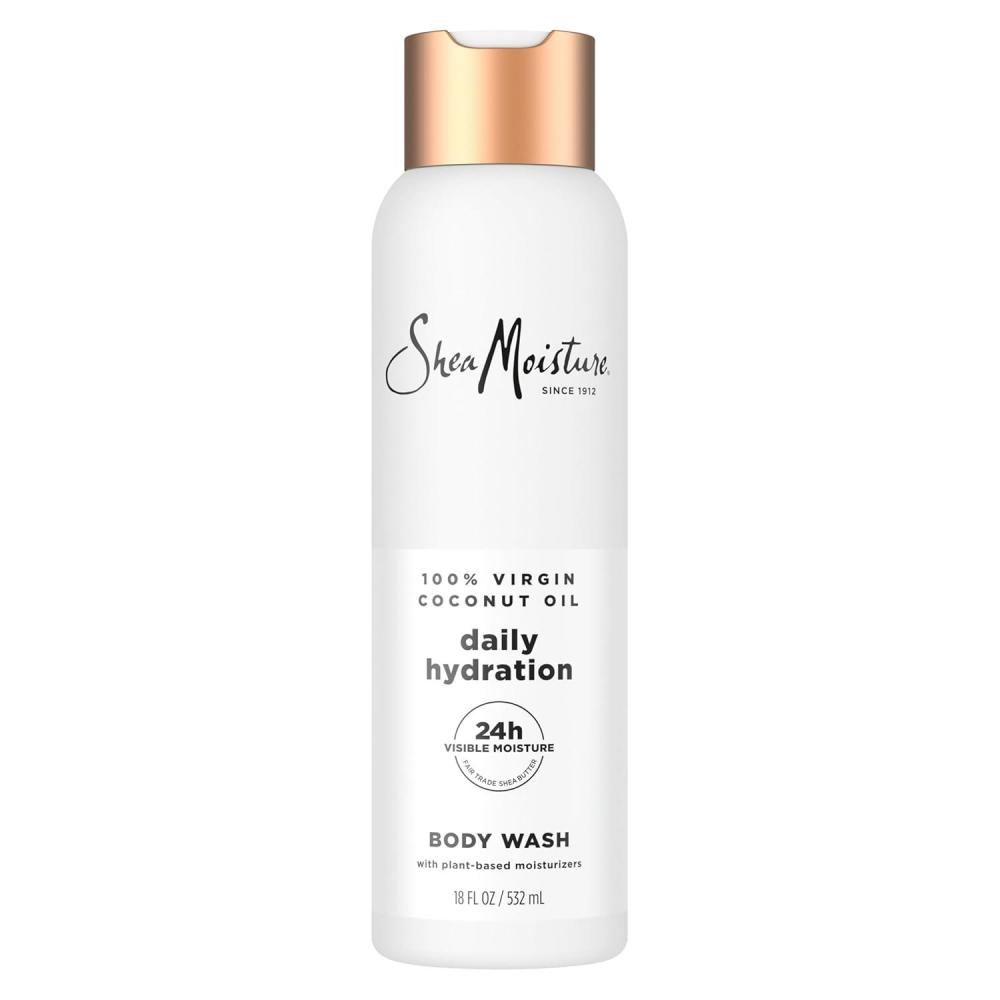 imageSheaMoisture Virgin Coconut Oil Body Wash Nourish and Replenish Skin Daily Hydrating body wash for 24H Visible Moisture for Healthy Glowing Skin 18 oz