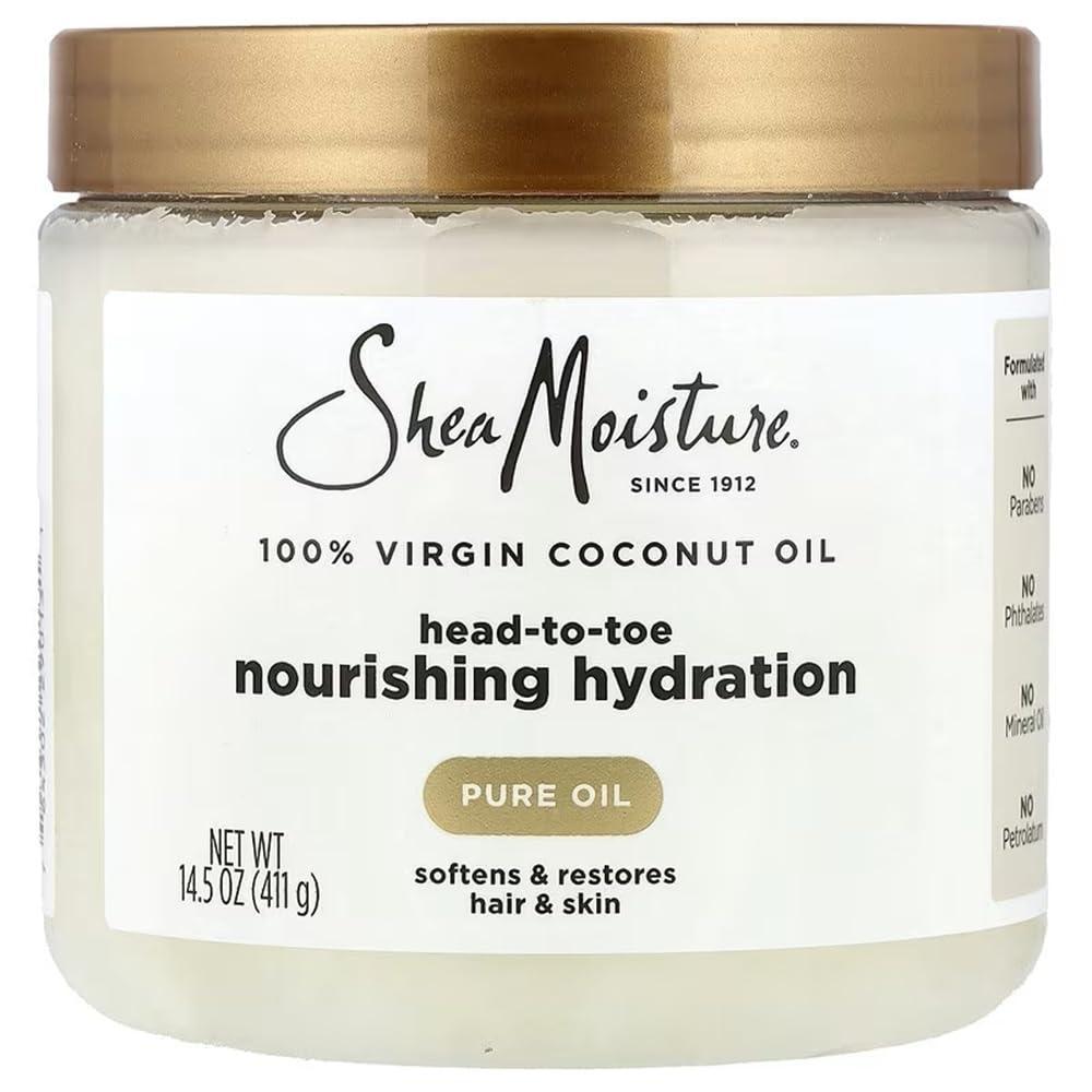 imageSheaMoisture for Dry Skin Nourishing Hydration 100 Extra Virgin Coconut Oil Soften and Restore Skin and Hair 145 oz145 Fl Oz Pack of 1