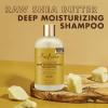 SheaMoisture Deep Moisturizing Hair Care 3 Count Raw Shea Butter For Curly, Dry and Damaged Hair Sulfate Free Shampoo and Conditioner, Hair Detangler with Sea Kelp and Argan Oil