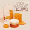 SheaMoisture Even and Radiant Face Cleanser For Uneven Skin Tone and Dark Spots 3-in-1 Cleansing Balm With Raw Honey 3.2 oz(3.2 Ounce (Pack of 1))