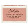 SheaMoisture Bar Soap 6 Count for Troubled Skin African Black Soap Cleanser with Shea Butter 8 oz(coconut and hibiscus)
