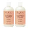 SheaMoisture Curl and Shine Coconut Shampoo for Curly Hair Coconut and Hibiscus Paraben Free Shampoo 13 oz 2 Count(13 Fl Oz (Pack of 2))