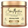 SheaMoisture Strong Hold Styling Gel+Flaxseed Jamaican Black Castor Oil Gives Controlled Style,AllDay Hold,Infused With Castor Seed Oil,SheaButter & Indulgent Scent ParabenFree AntiFrizz Hair Gel 15oz(Hair Styling Agent)