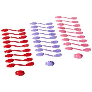 Confidence – GaBBY Bow Sweet Pea Design – Patented Non-Slip Barrettes – 50 Pack – 5 Flower Colors(Assorted)