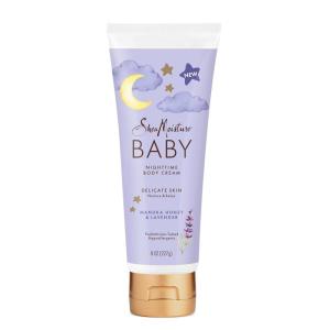 SheaMoisture Baby Moisturizer Manuka Honey & Lavender for Delicate Hair and Skin Nighttime Hair and Skin Care Regimen 8 oz(Skin Moisturizer)