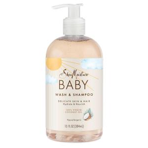 SheaMoisture Baby Wash & Shampoo for All Skin Types Raw Shea, Chamomile & Argan Oil Baby Wash and Shampoo with Frankincense & Myrrh to Help Cleanse 13 oz, Gold, Packaging may vary(Coconut Oil)