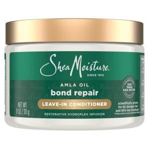 SheaMoisture Bond Repair Leave-In Conditioner AmlaOil Protects Against Damage & Strengthens Hair Bonds with Hydroplex Technology & AmlaOil For Less Breakage with Restorative HydroPlex Infusion 11fl oz(Conditioner)