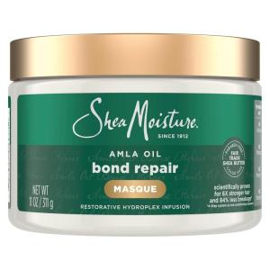 SheaMoisture Bond Repair Masque Amla Oil Deeply Moisturizes and Visibly Repairs Damage with Hydroplex Technology and Amla Oil for Stronger Hair with Restorative HydroPlex Infusion 11 oz(Conditioner)