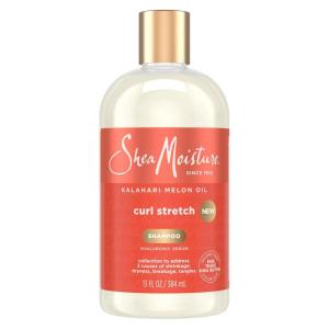 SheaMoisture Curl Stretch Shampoo Kalahari Melon Oil Infused with Hyaluronic Serum, Cleanses and Hydrates for Strong and Soft Curls, for Type 4 Hair 13 Fl Oz