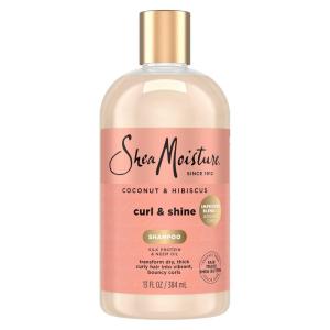 SheaMoisture Curl and Shine Coconut Shampoo Coconut & Hibiscus for Curly Hair Paraben Free Shampoo 13 oz(13 Fl Oz (Pack of 1))