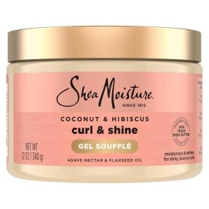 SheaMoisture Curling Gel Souffle Coconut and Hibiscus for Thick, Curly Hair to Moisturize and Protect Hair 12 oz(12 Ounce (Pack of 1))