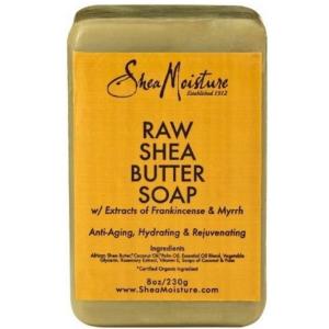 SheaMoisture Face and Body Bar Soap for Dry Skin with Paraben Free, Raw Shea Butter, Myrhh, 8 Ounce, (Pack of 3)(Frankincense & Myrrh)