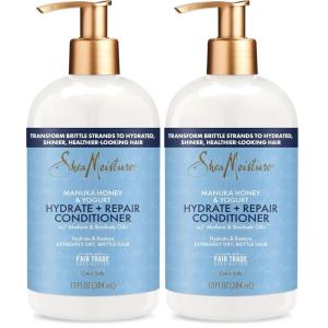 SheaMoisture Hydrate & Repair Conditioner for Damaged Hair Manuka Honey & Yogurt Shea Butter 13 oz(13 Ounce (Pack of 2))