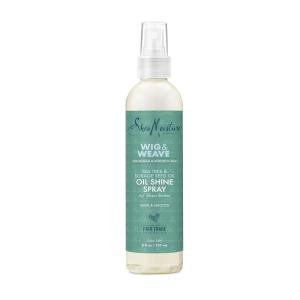 SheaMoisture Oil Shine Hair Spray for Wig and Weave, Tea Tree and Borage Seed Oil, Paraben-free Hair Shine Spray, 8 FL Oz(8 Fl Oz (Pack of 1))