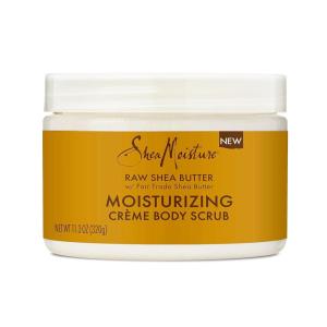SheaMoisture Raw Fair Trade Shea Butter Moisturizing Exfoliating Crème Body Scrub for Dull Skin 11.3 oz(11.3 Ounce (Pack of 1))