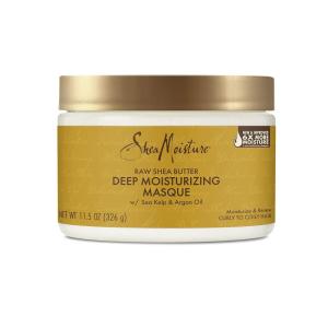 SheaMoisture Raw Shea Butter Deep Moisturizing Hair Masque, 11.5 fl oz – Deep Conditioner for Curly Hair to Moisturize and Renew, Sustainable, Organic, Cruelty-Free(Shea Butter  Sea Kelp  Argan Oil)