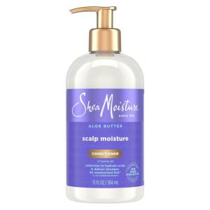 SheaMoisture Scalp Moisture Conditioner Aloe Butter & Vitamin B3 for Moisturized Hair Fair Trade, Sulfate-Free 13oz