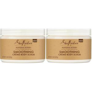 SheaMoisture Smoothing Body Scrub Manuka Honey To Reduce Rough Skin Exfoliating Body Scrub with Fair Trade Shea Butter 11.3 oz(11.3 Ounce (Pack of 2))