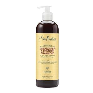 SheaMoisture Strengthen and Restore Shampoo for Damaged Hair Strengthen & Grow to Cleanse and Nourish 24 oz(24 Fl Oz (Pack of 1))