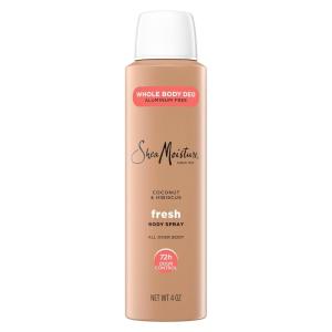 SheaMoisture Whole Body Deodorant Spray Fresh 72h Odor Control Aluminum Free 4 oz