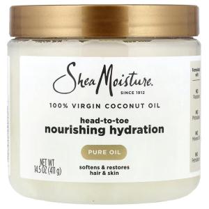 SheaMoisture for Dry Skin Nourishing Hydration 100% Extra Virgin Coconut Oil Soften and Restore Skin and Hair 14.5 oz(14.5 Fl Oz (Pack of 1))