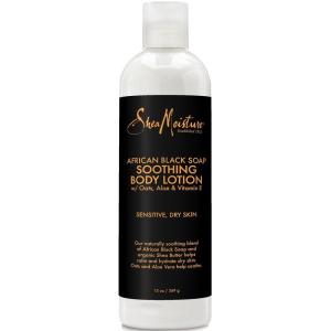 Sheamoisture Soothing Body Lotion for Troubled Skin African Black Soap Lotion with Shea Butter 13 oz(Lotion)
