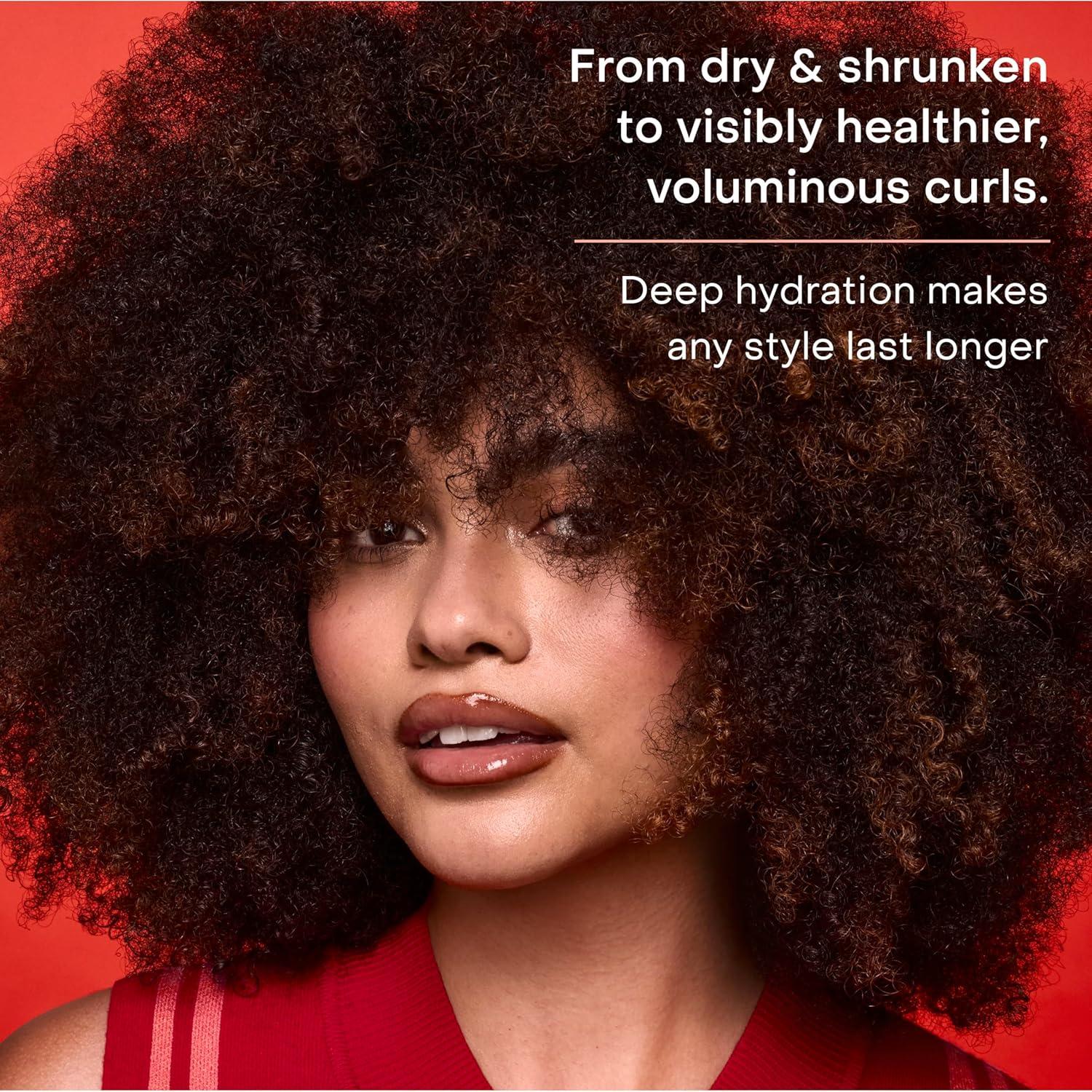 imageSheaMoisture Curl Stretch Multitasking Volume Cream Kalahari Melon Oil and a Tropical Vacation Scent With Hydrating Hyaluronic Serum Defines Type 4 Curls For Days 11 Fl Oz