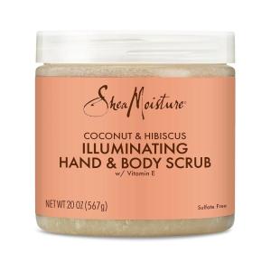 SheaMoisture Body Scrub for Dull Skin Illuminating Coconut and Hibiscus Cruelty-Free Skin Care 20 oz