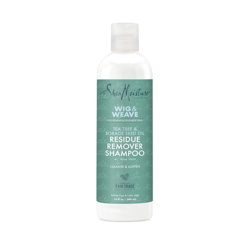 imageSheaMoisture Residue Remover Shampoo for Synthetic and Natural Hair Tea Tree and Borage Seed Sulfate Free Clarifying Shampoo 13 Ounce13 Fl Oz Pack of 1