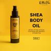 Elle Vie Unscented Shea Body Oil, Shea, Almond, Avocado Body Oil, Essential Hydrating Moisturizer Oil, Natural Massage Body Oil for Skin, (4fl oz.)