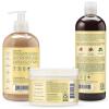 SheaMoisture Curly Bundle: 16 oz Shampoo, 13 oz Conditioner, 11.5 oz Leave-in with Jamaican Black Castor Oil for Healthy Growth and Restoration – Sulfate Free(40.5 Ounce pack of 3)