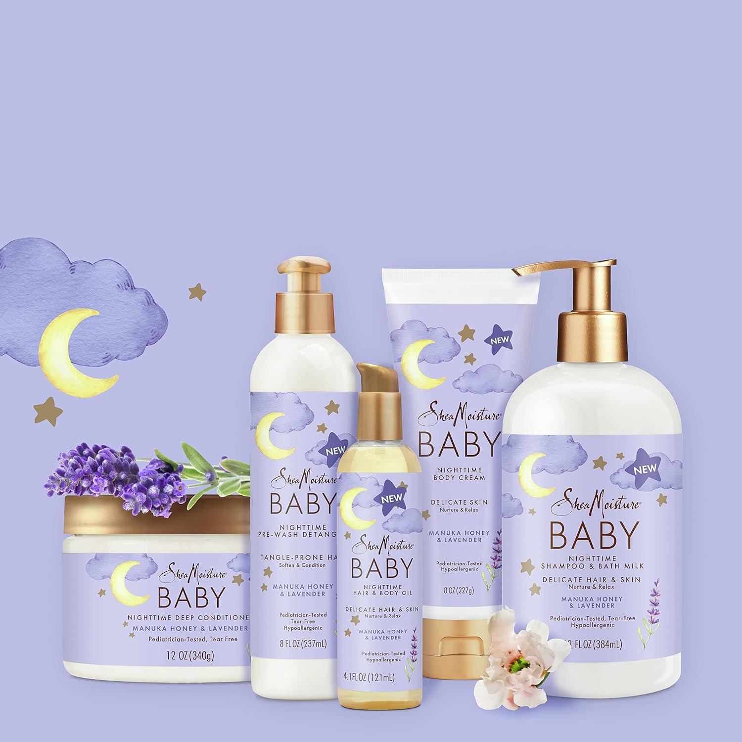 imageSheaMoisture Baby Hair and Body Oil for Delicate Hair and Skin Manuka Honey and Lavender Nighttime Hair and Skin Care Regimen 41 ozOil