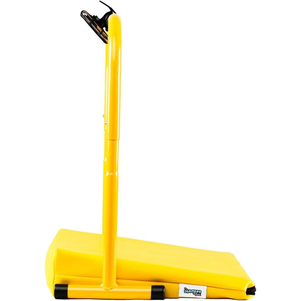 imageShampooTime Shampoo Mat for Children Toddlers Kids with Phone Holder and Entertainment Bar Hair Washing Mat on Sink Hair Washing Mat for Kids TearFree for Children Mini PeacockBumblebee