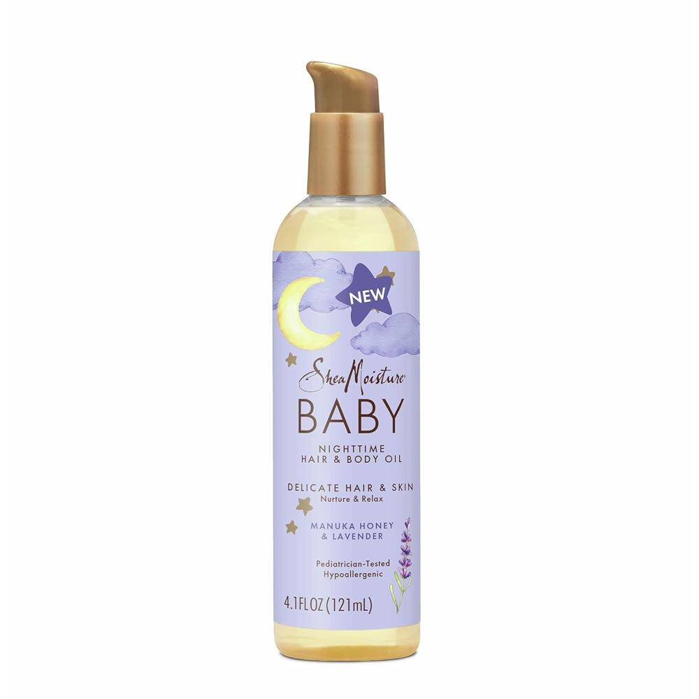 imageSheaMoisture Baby Hair and Body Oil for Delicate Hair and Skin Manuka Honey and Lavender Nighttime Hair and Skin Care Regimen 41 ozOil