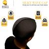 Royalty Headwear Silky Wave Cap for 360, 540 & 720 Waves, Soft Breathable Durag Skull Cap Beanie for Men(Silver)
