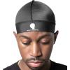 Royalty Headwear Silky Wave Cap for 360, 540 & 720 Waves, Soft Breathable Durag Skull Cap Beanie for Men(Black)