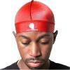 Royalty Headwear Silky Wave Cap for 360, 540 & 720 Waves, Soft Breathable Durag Skull Cap Beanie for Men(Red)