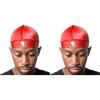 Royalty Headwear Silky Wave Cap for 360, 540 & 720 Waves, Soft Breathable Durag Skull Cap Beanie for Men(Red Royalty Cap Bundle)