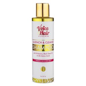 Voice of Hair Quench & Cleanse Deep Cleansing Shampoo – pH Balanced, Gentle Cleansing Formula – Works Great for Natural, Silk Pressed, Transitioning and Chemically Treated Hair – 8 Fl Oz