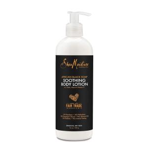 SheaMoisture Sensitive Skin Soothing Lotion African Black Soap Body Lotion For Dry Skin with Aloe And Vitamin E 16oz(Black Soap)