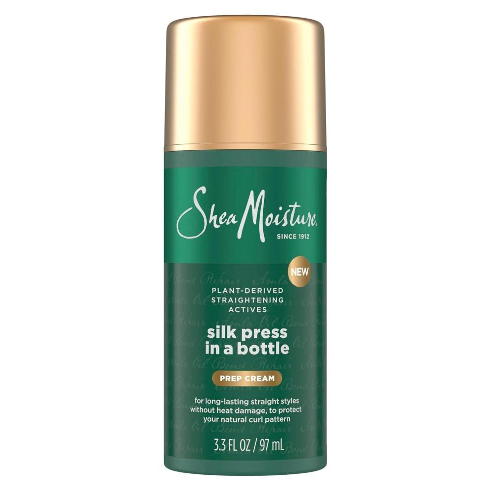 image:imageSheaMoisture Silk Press Prep Cream with PlantDerived Straightening Actives Alma Oil amp Hydroplex Technology Provides Heat Protection While Helping to Preserve Natural Curl Pattern 33fl oz