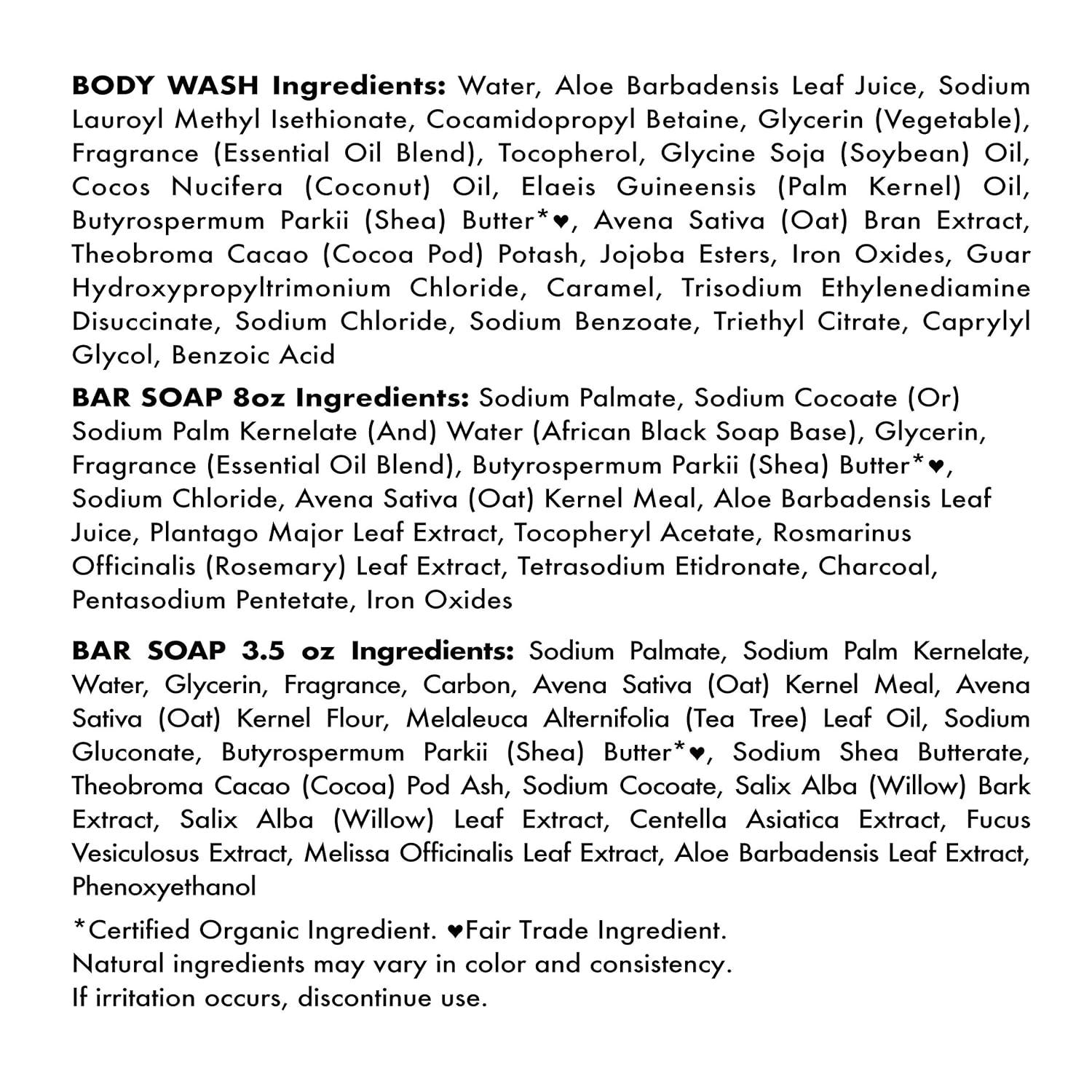 image:imageSheaMoisture Bath Face Skin care Kit Body Cleanser for Dull Skin African Black Soap Made with Fair Trade Shea Butter Aloe Vera 3 Count
