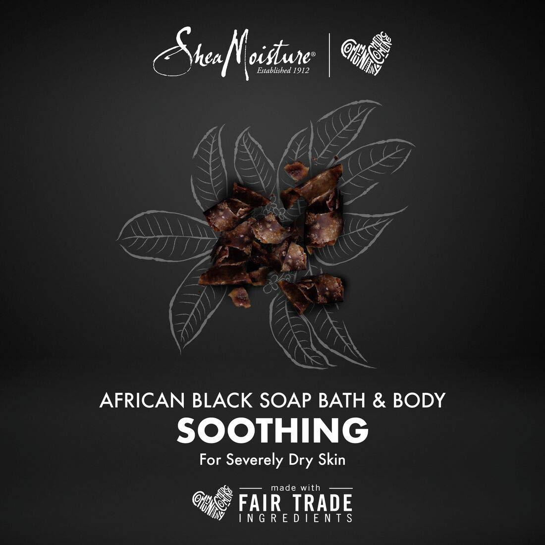 image:imageSheaMoisture Bath Face Skin care Kit Body Cleanser for Dull Skin African Black Soap Made with Fair Trade Shea Butter Aloe Vera 3 Count