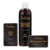 SheaMoisture Bath Face Skin care Kit Body Cleanser for Dull Skin African Black Soap Made with Fair Trade Shea Butter, Aloe Vera, 3 Count