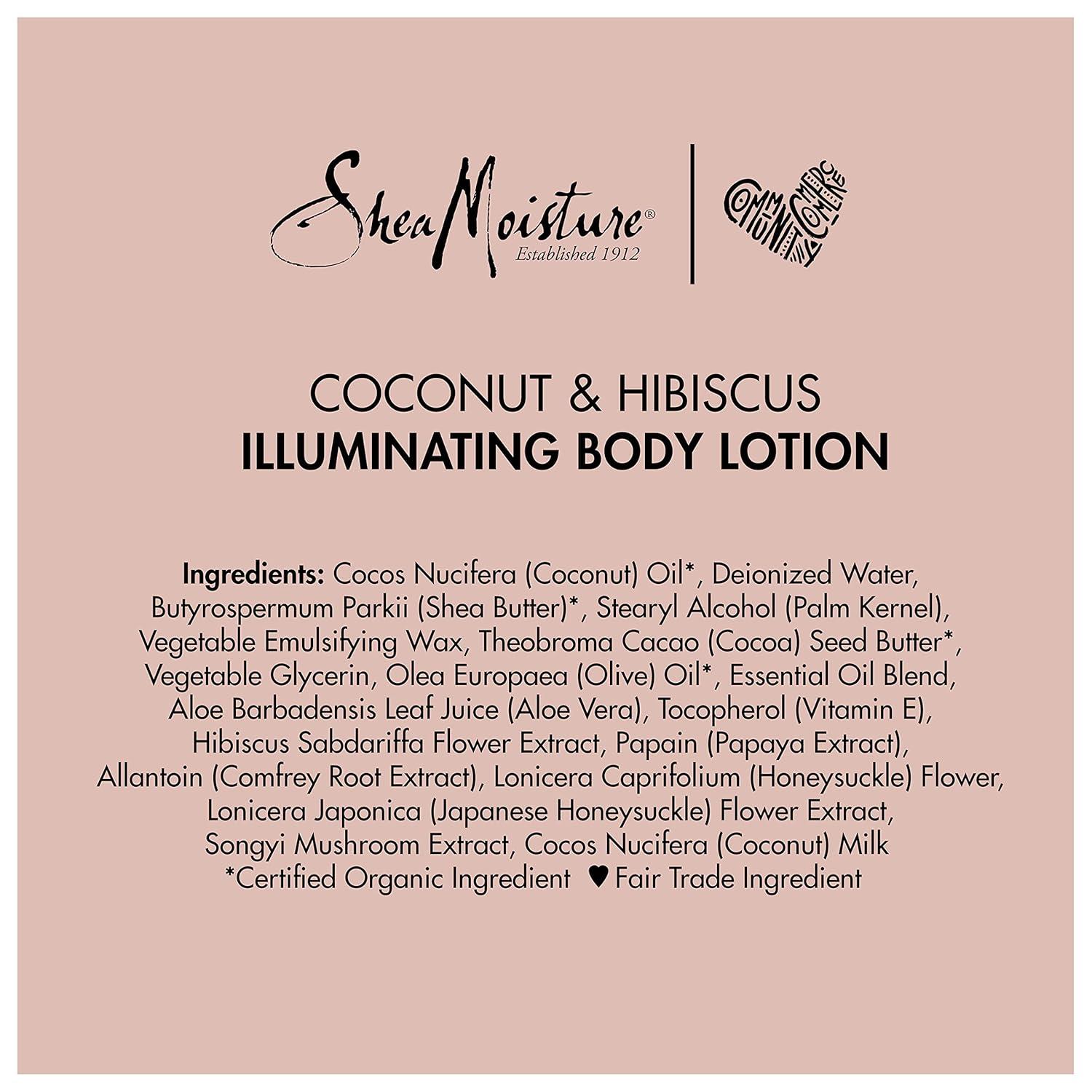 image:imageSheaMoisture Coconut Oil and Hibiscus Illuminating Body Lotion for Dull Dry Skin 13 Fl OzBody Lotion