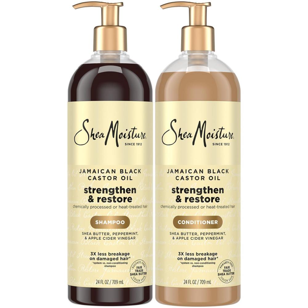 image:imageSheaMoisture Jamaican Black Castor Oil Strengthen amp Restore Shampoo and Conditioner Set 24 Oz Ea24 Fl Oz Pack of 2